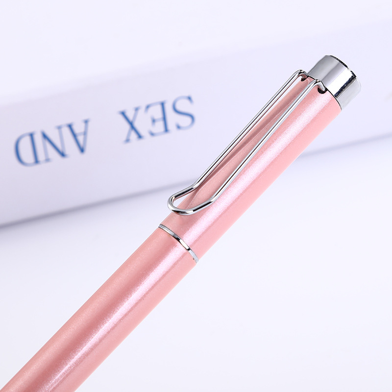 Fuente directa de fábrica pluma de firma de color de fruta Bolígrafo de metal multicolor opcional color personalizado pluma de publicidad pluma de metal