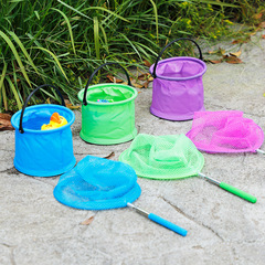 Fishing nets for kindergarten children, retractable water buckets, butterfly and dragonfly nets, outdoor night market stall supply, wholesale