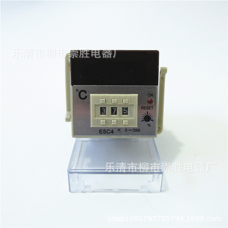 温控仪E5C4-R20K 数显温度表 温控器 K型0-399℃ 恒温控制器