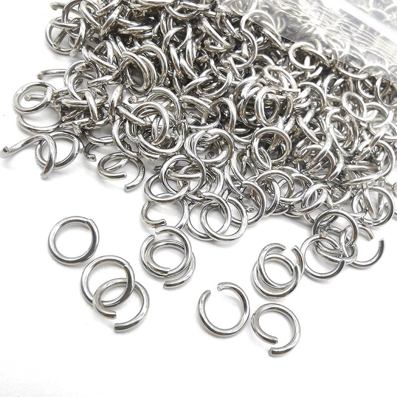 200 Pieces Per Pack 0.5*2.5 0.5 * 3mm 0.6 * 3mm Stainless Steel Round Polished Broken Ring display picture 4