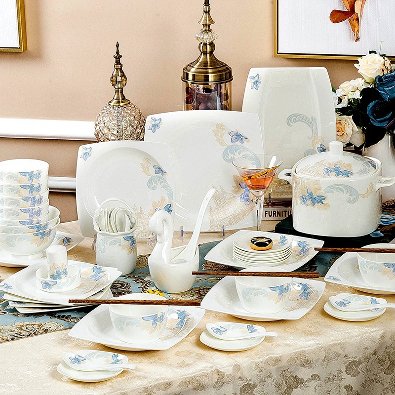 Ceramic tableware, creative porcelain set handmade, creative gift