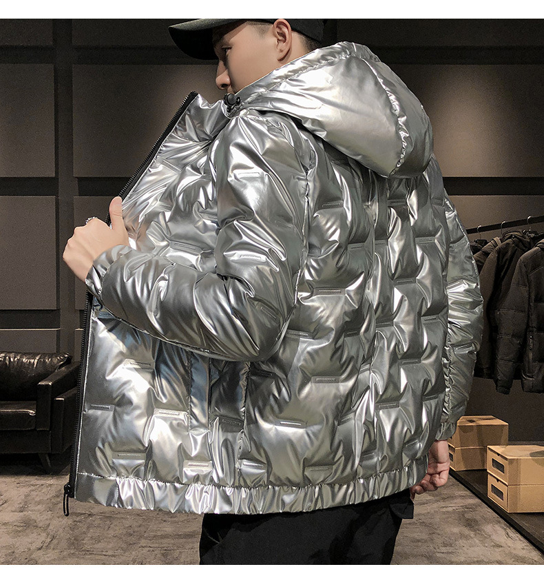2023 New Trendy Bright Face da uomo in piumino edizione coreana leggero e slim fit cappotto invernale per ragazzi_voghion.com