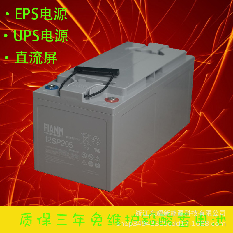 非凡蓄电池12V205AH铅酸FIAMM12SP205直流屏UPSEPS太阳能储能电源