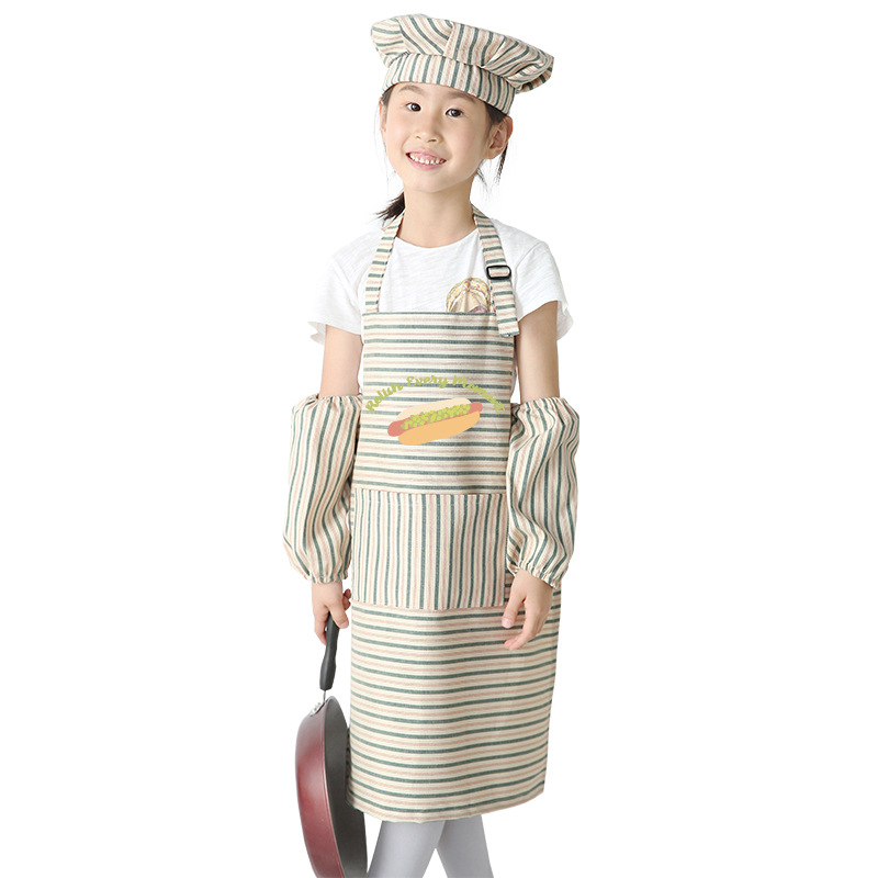 Delantal para niños pintura ropa hogar cocina antifouling jardín de infantes delantal para niños pintura arte logotipo personalizado verano