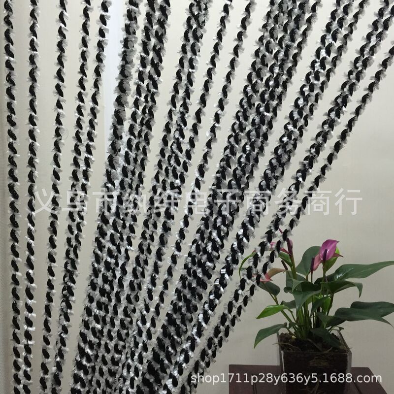 Factory Direct Sales Special Price 1*2 Corrugated Thread Curtain Spiral Curtain Partition Curtain Wedding Thread Curtain Wedding Ceiling Decoration