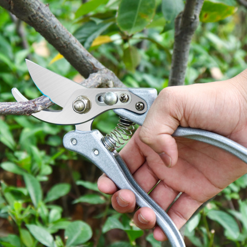 Yingcai zinc alloy garden scissors SK5 stainless steel large diameter powerful pruning shears flower branches fruit tree thick branch garden shears
