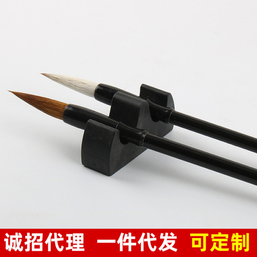 Wholesale plastic brushes, mountain hair brushes, brush holders for office supplies, calligraphy supplies, beginner training courses, brush racks, brush holders