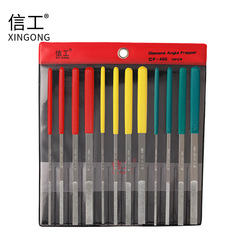 Precision Engineering Diamond File CF-400, Large Flat & Bevelled Rasps for Moulds, Jade, Metal, Burr Removal, Polishing, and Texturing Tools