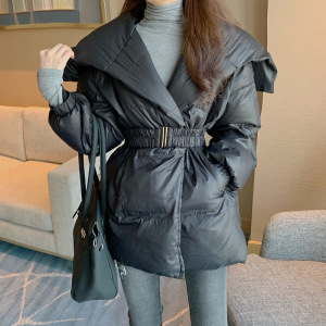 2020网红韩版 秋季新款chic收腰外套法式休闲时尚棉衣面包服