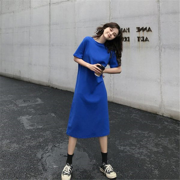 Long summer T-shirt dress