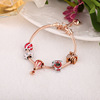 Cross -border explosion accessories Panjia bracelet thermal balloon LOVE pumpkin car spiral beaded beaded beaded lobster buckle new product listing