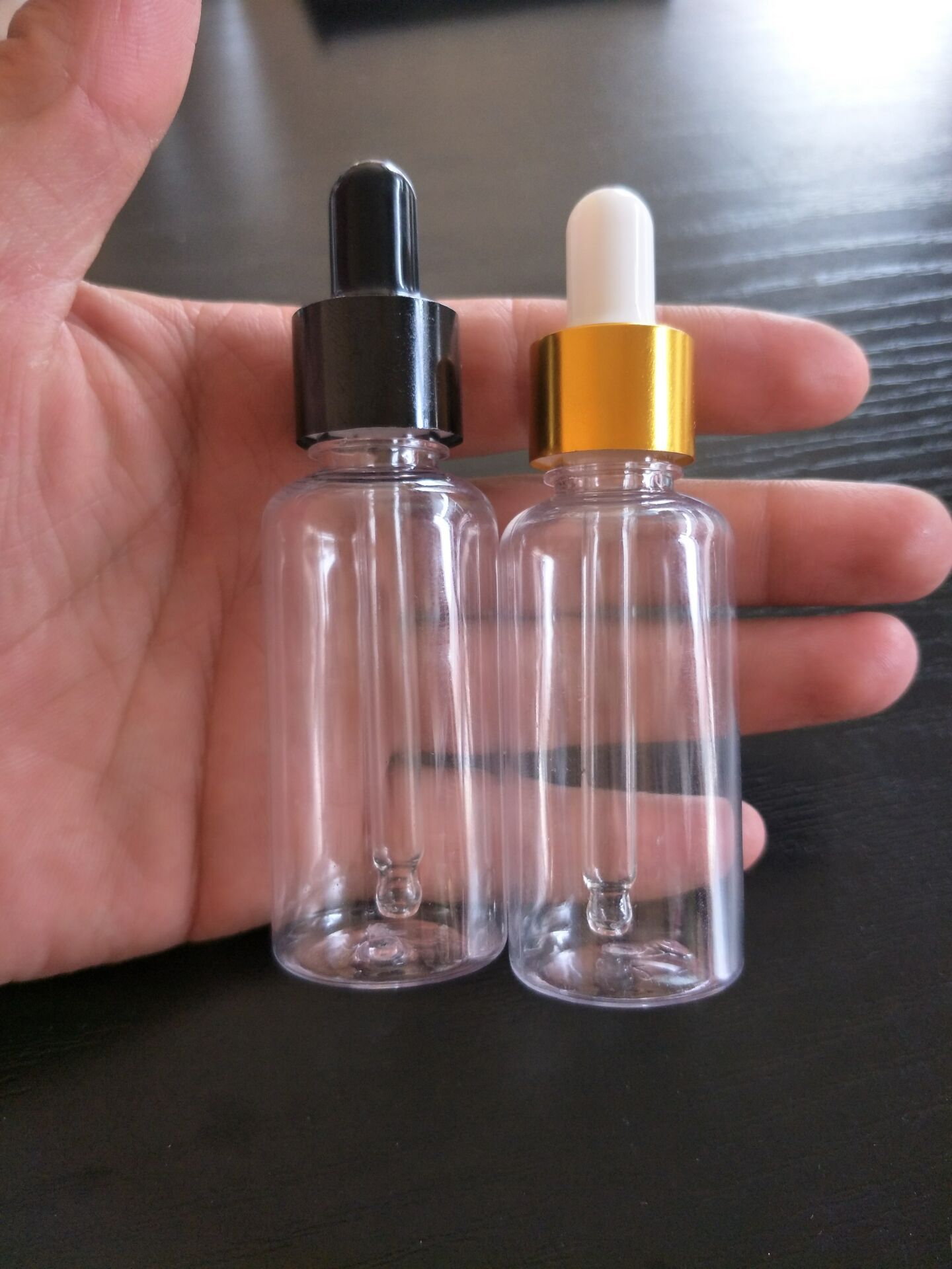 Direct selling 30ml Essential oil bottle plastic transparent pet Popular brands leakproof essential oil Deploy Plastic head dropper Separate bottling