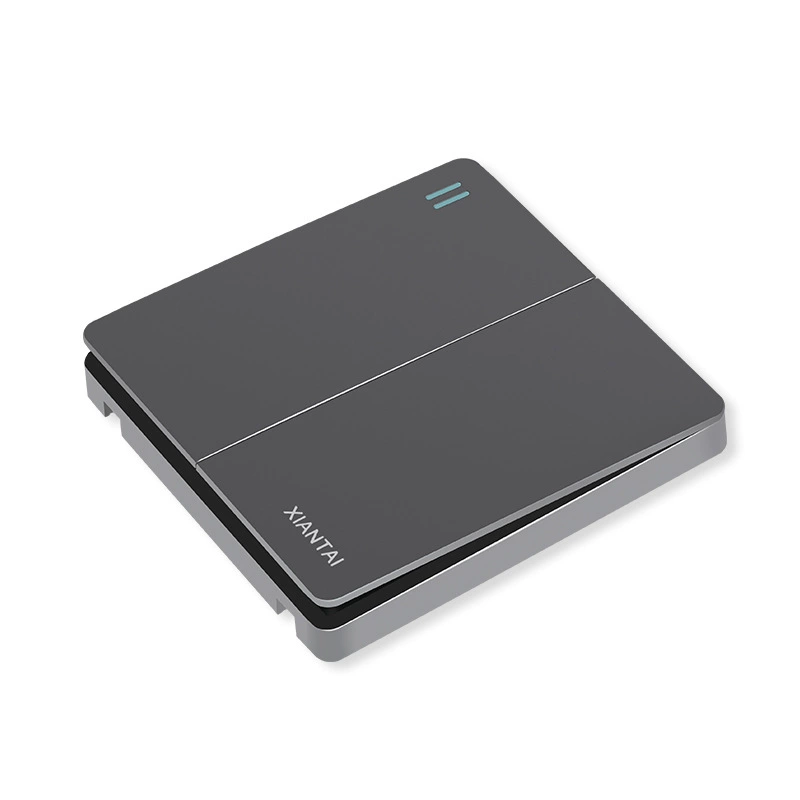 Dark Space Gray Switch 86 black two-position single-control switch, supply plastic-coated steel dual single-control switch