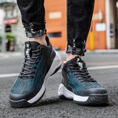 傑孚勞保鞋新款跨境鋼頭鞋 防砸防刺穿電工絕緣輕便休閒安全鞋男