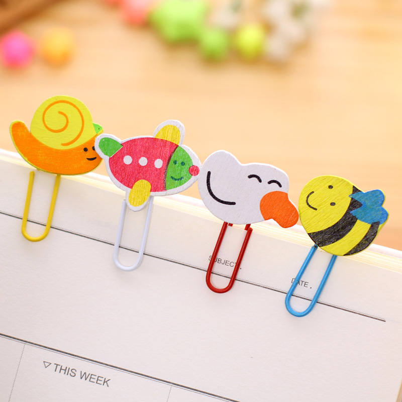 Creative Animal Cute Paper Clip Bookmark Clip Bookmark Student Stationery Wholesale Taobao Supply Manufacturer display picture 3