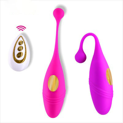 Female Silicone Wearable White Remote Control Wireless Egg Ball Adult Product