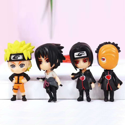 火影忍者手辦模型 Q版 鳴人佐助卡卡西我愛羅鼬小櫻公仔擺件禮盒
