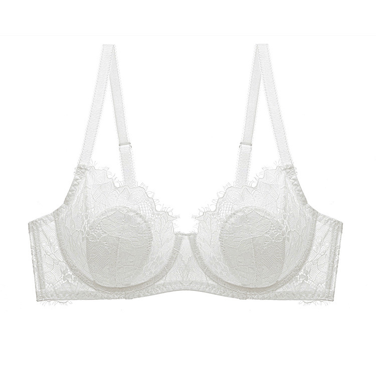 Sexy lace thin transparent plus size bra NSSM32186