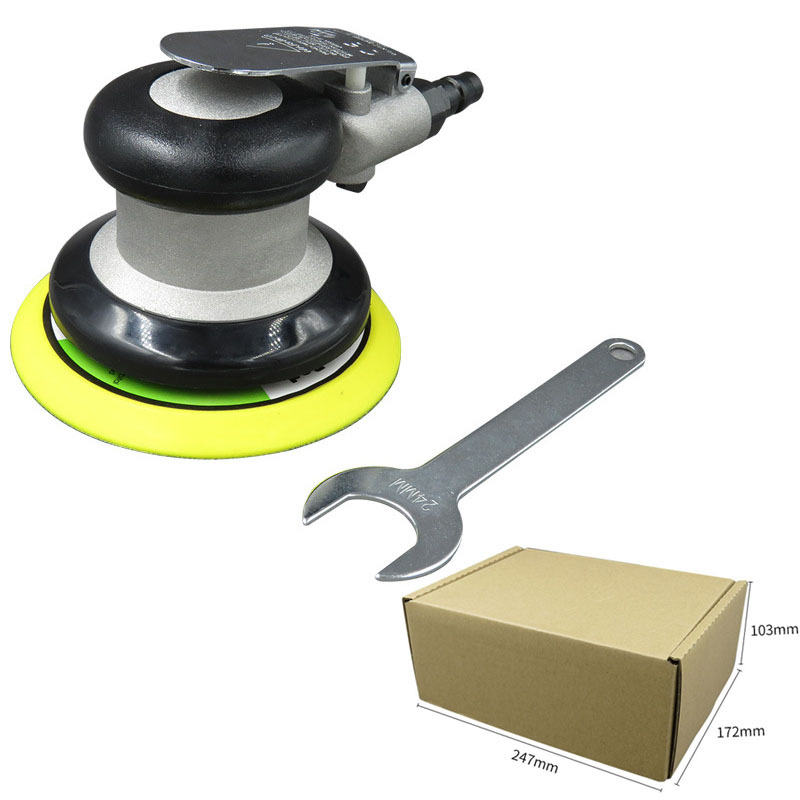 厂家直销 外贸批发5寸气动打磨机打蜡抛光机干磨砂纸机气磨机工具