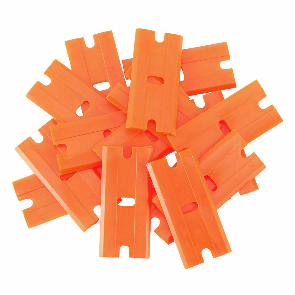 100片/盒 塑料刮刀片除胶除旧膜铲刀刀片