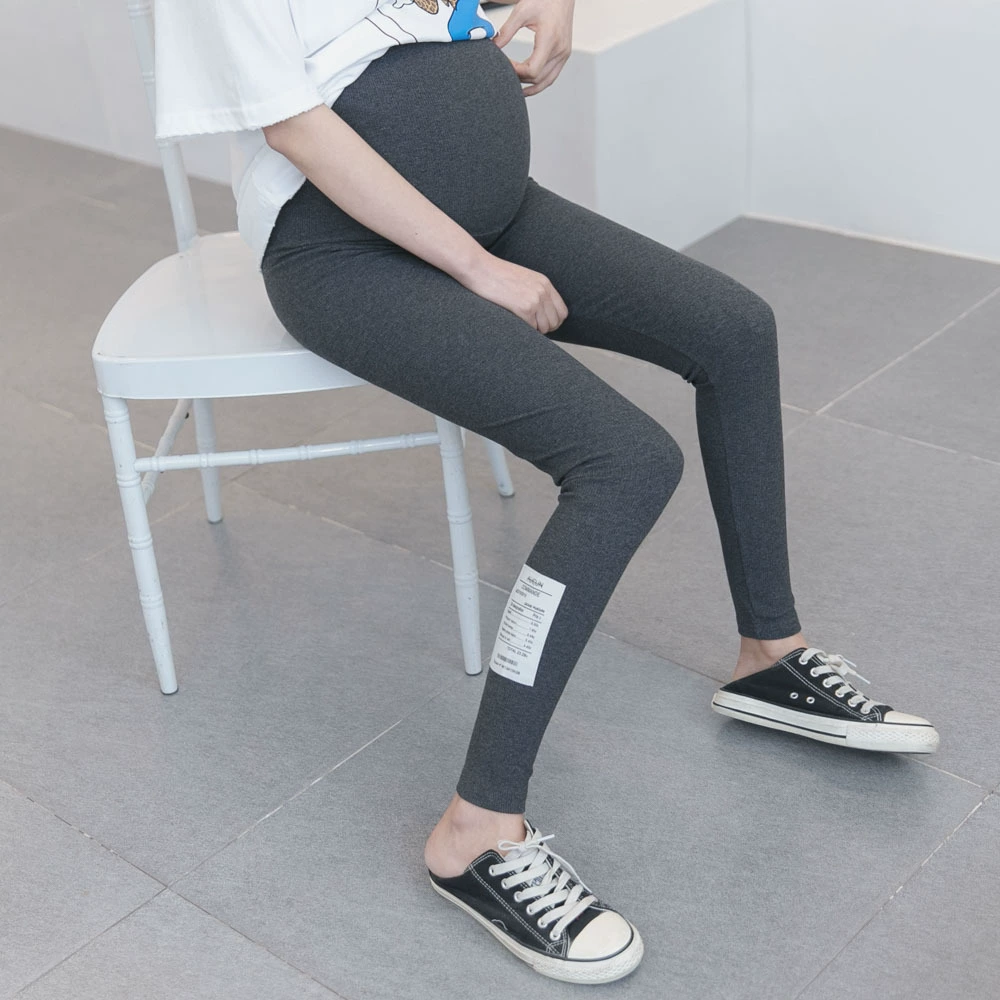 Осенние модные леггинсы для беременных, брюки с поддержкой живота, slim fit, обтягивающий
