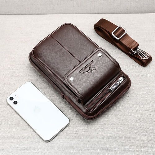 Bodi Kangaroo Waist Bag Men's Mobile Phone Bag Belt Large Capacity Shoulder Bag Crossbody Foreign Trade Men's Bag 2011 Cross-Border