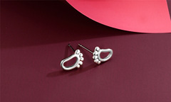 Japanese and Korean style s925 silver earrings, versatile and chic, student earrings, wholesale and direct sale