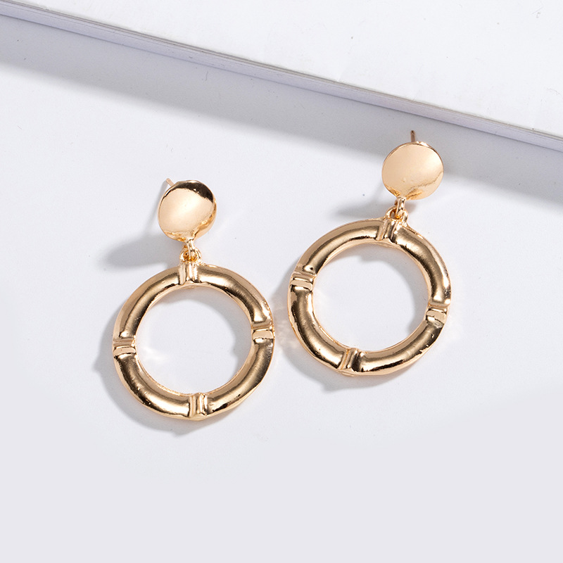 New Simple Alloy Round Earrings display picture 4