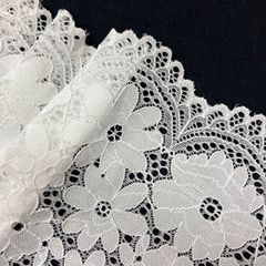 Flat-knitted elastic jersey lace edge decoration with large flower hollow pattern underwear lingerie accessories clothing decorations