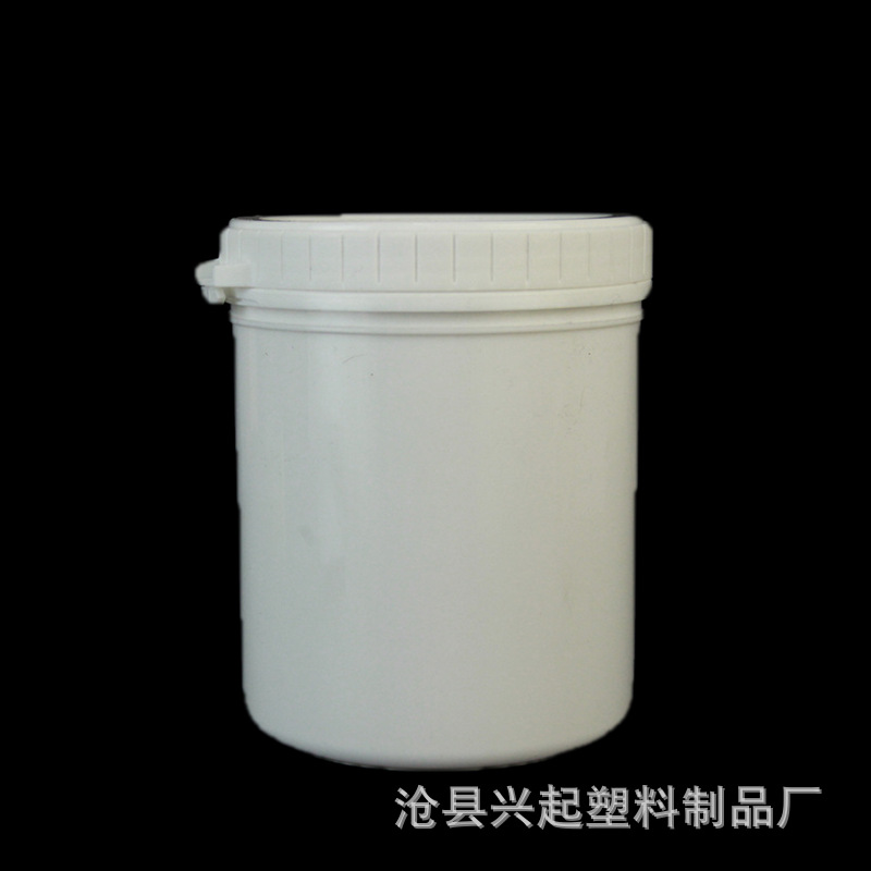 厂家批发一升 1000ml广口撕拉盖塑料桶 带内盖 粉剂桶 油墨罐