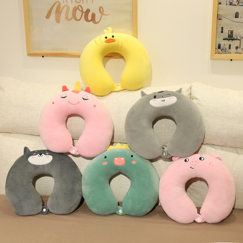 Neck pillow U-shaped pillow cervical vertebra pillow airplane travel cartoon cute nap u-shaped neck pillow nap pillow