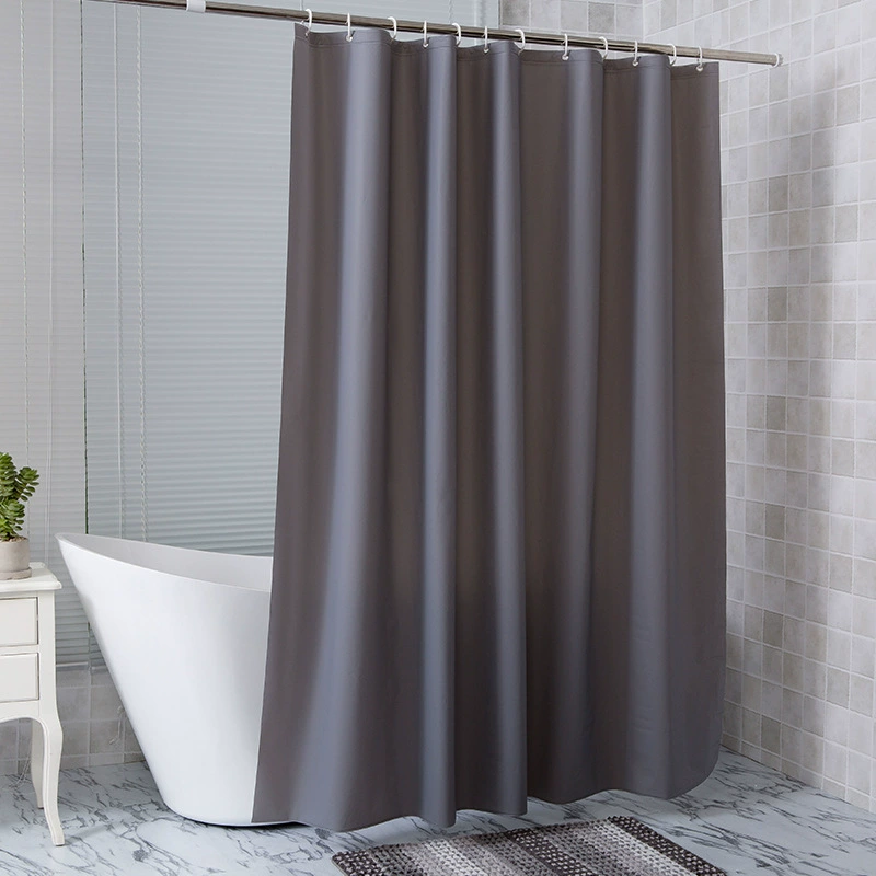 Занавеска для ванной Водонепроницаемая защита от плесени Сплошной цвет PEVA занавеска для душа Теплая занавеска для ванной комнаты Перегородка для ванной комнаты