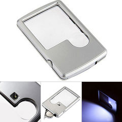 Factory Direct Sale Square Ultra-Thin PVC Plastic Elderly Reading 6x Handheld Portable CardMG4B-3