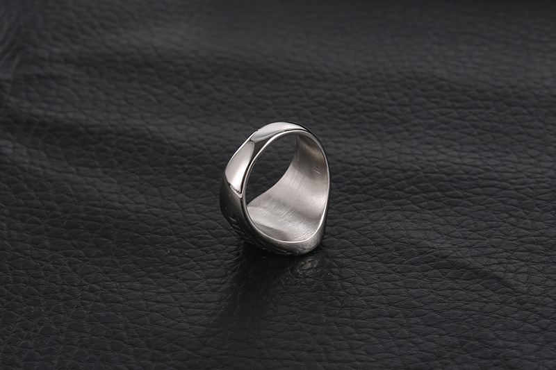 All Seasons Season Vintage Style Star Titanium Steel Polishing Men's Rings Punk Rings