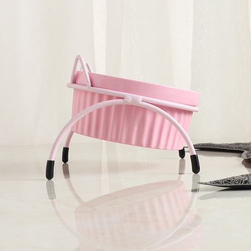 Cat Bowl Cat Ceramic Bowl Water Bowl with Stand Iron Stand Cat Bowl Cervical Protection Cat Food Bowl Cat Feeding Bowl Pet Bowl