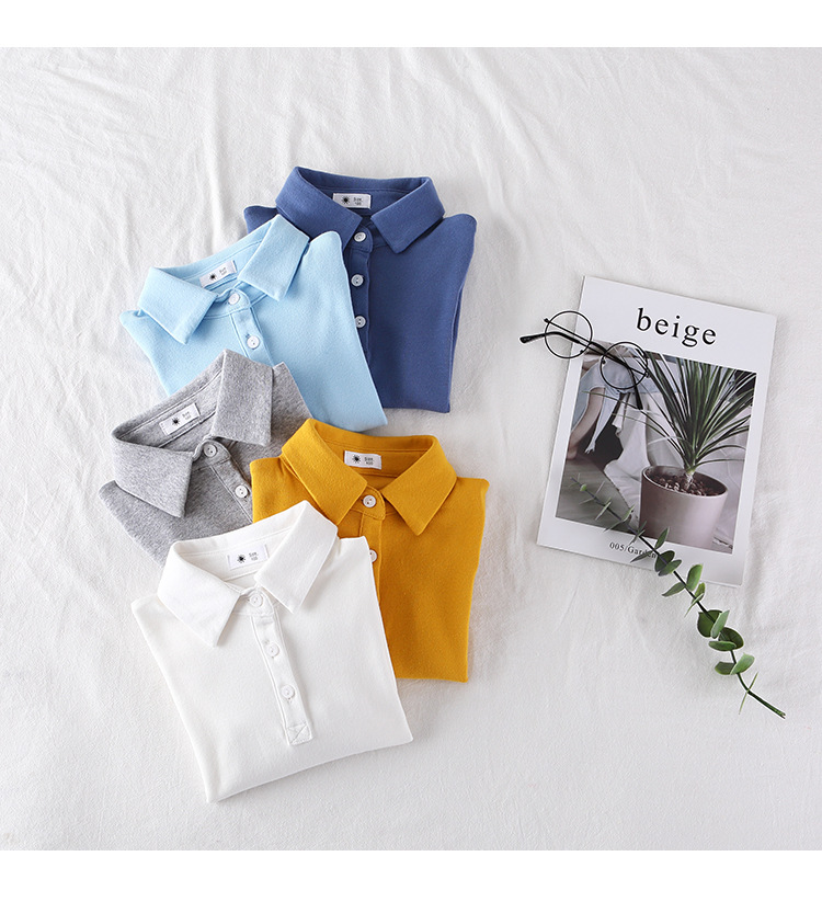 Fashion Solid Color Cotton T-shirts & Shirts display picture 3