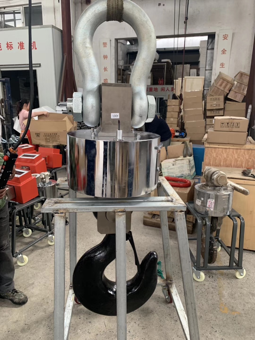 100吨大吊称一百吨电子吊秤 100T吊磅钢材市场无线打印电子吊秤