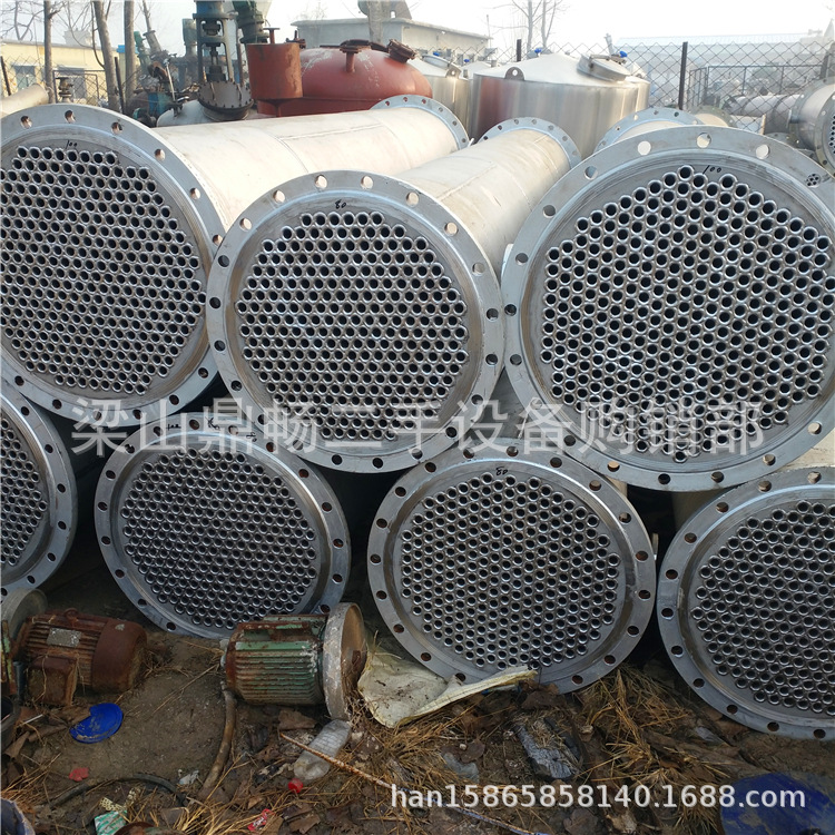 二手200平方列管冷凝器 搪瓷片式冷凝器 二手板式换热器