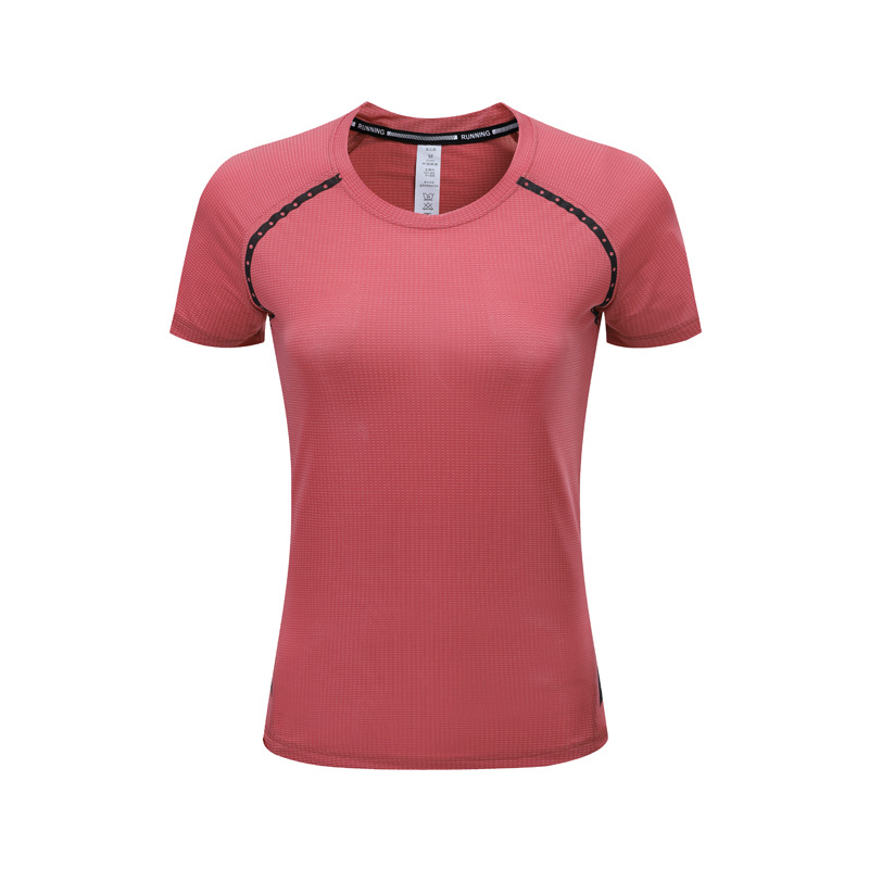 跨境新品速幹T恤女短袖運動緊身上衣夏網紅顯瘦性感健身瑜伽服