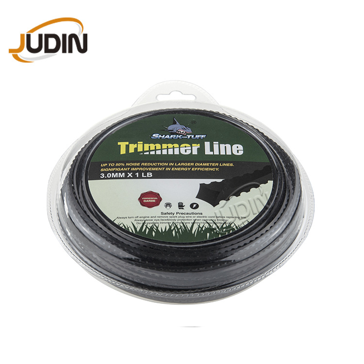 锯齿打草绳 黑色银灰色锯齿Trimmer line割草线