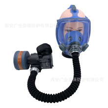 电动送风式防毒面具SJL双箭龙7001喷漆化工防异味大视野防毒面罩