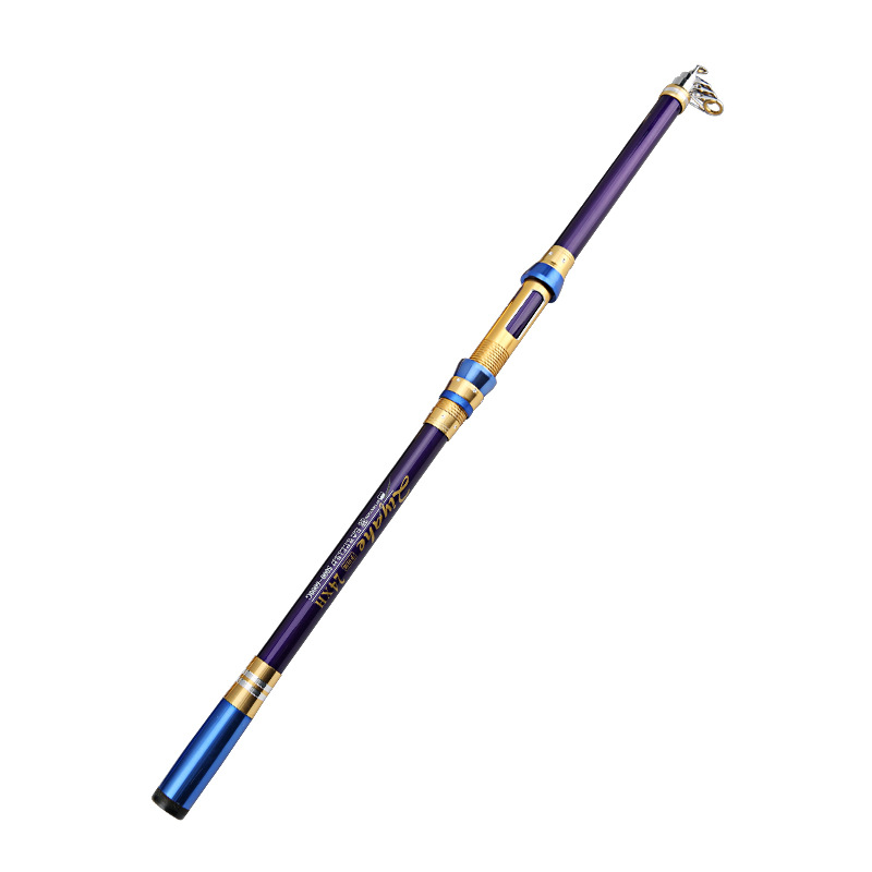 Barra de mar de fábrica de largo alcance caña de pescar 2,1-4,5 m caña de lanzar caña de pescar al por mayor caña de pescar artes de pesca de carbono