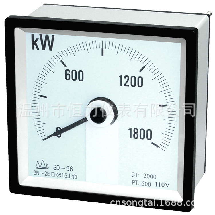 供应SD-72指针式有功率表厂家直销广角度无功功率表