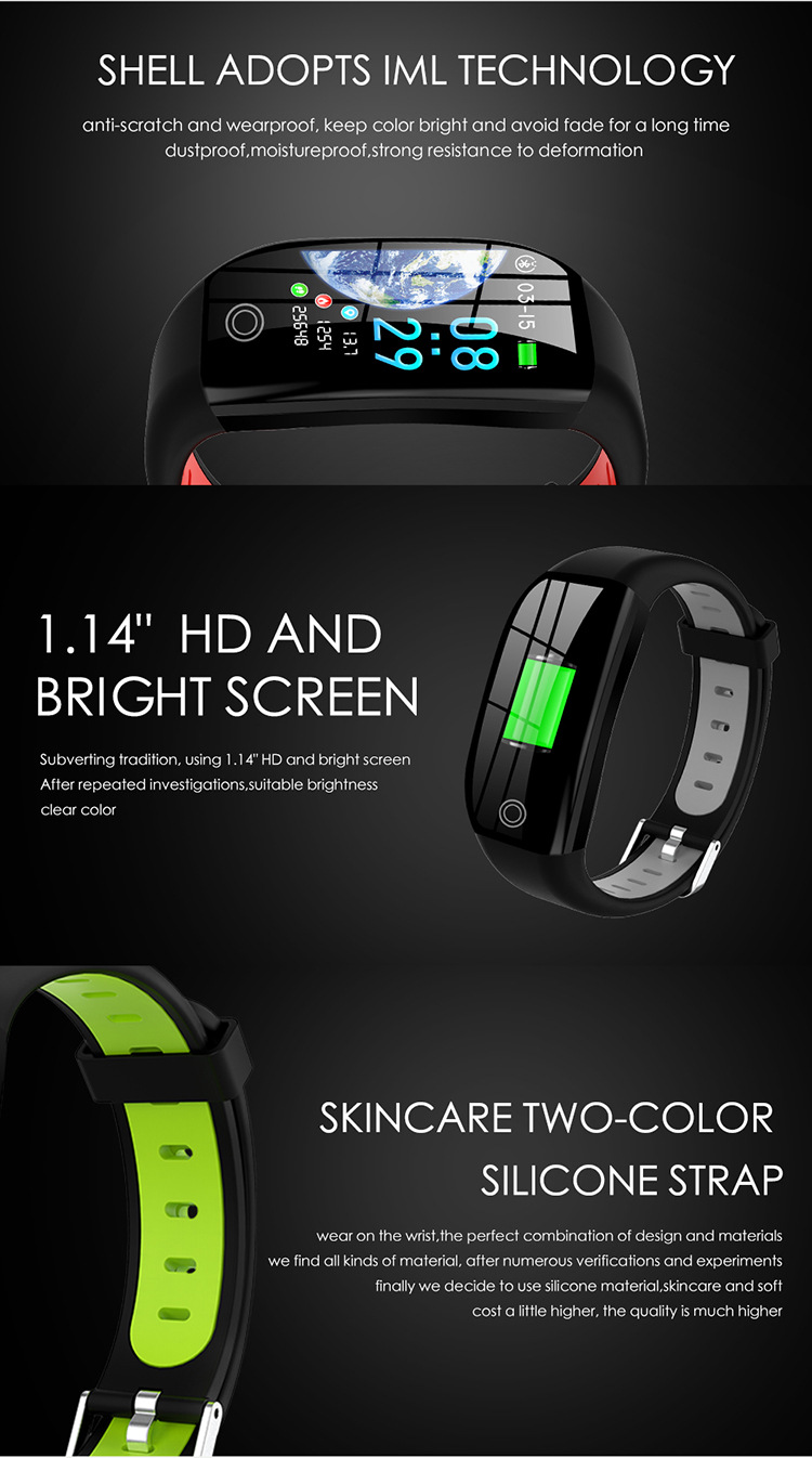 Cross-border bestseller F21 smartwatch Heart rate, Bluetooth smart bracelet, sports bracelet, watch gift factory direct sales undefined