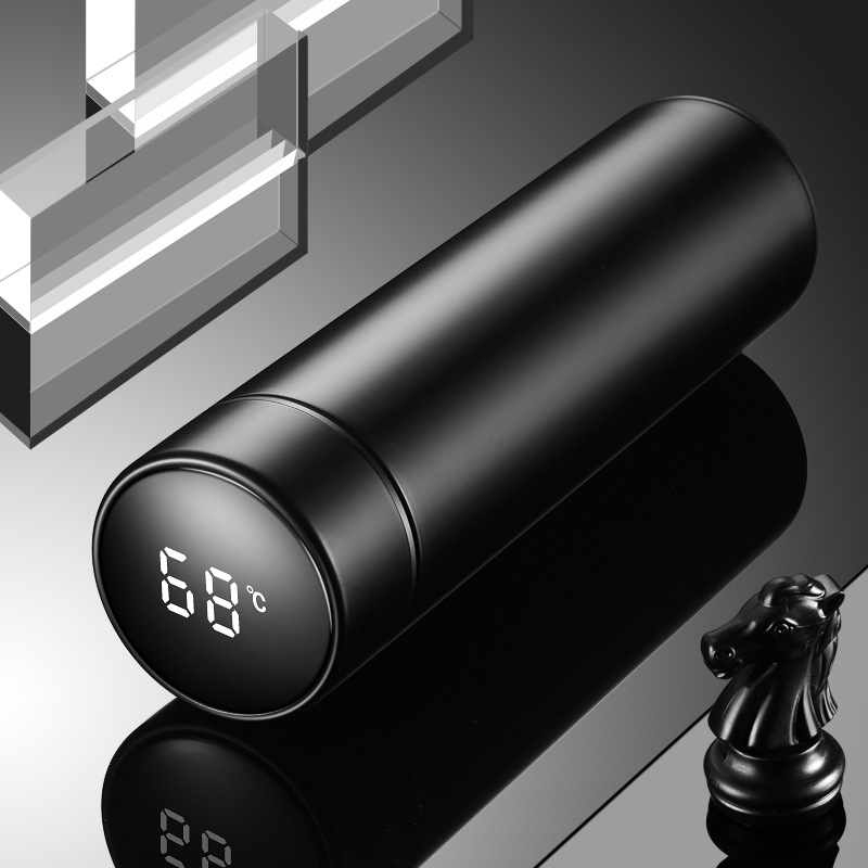 智能保温杯触摸显示温度316不锈钢内胆解亮水杯商务礼品定制LOGO|ru