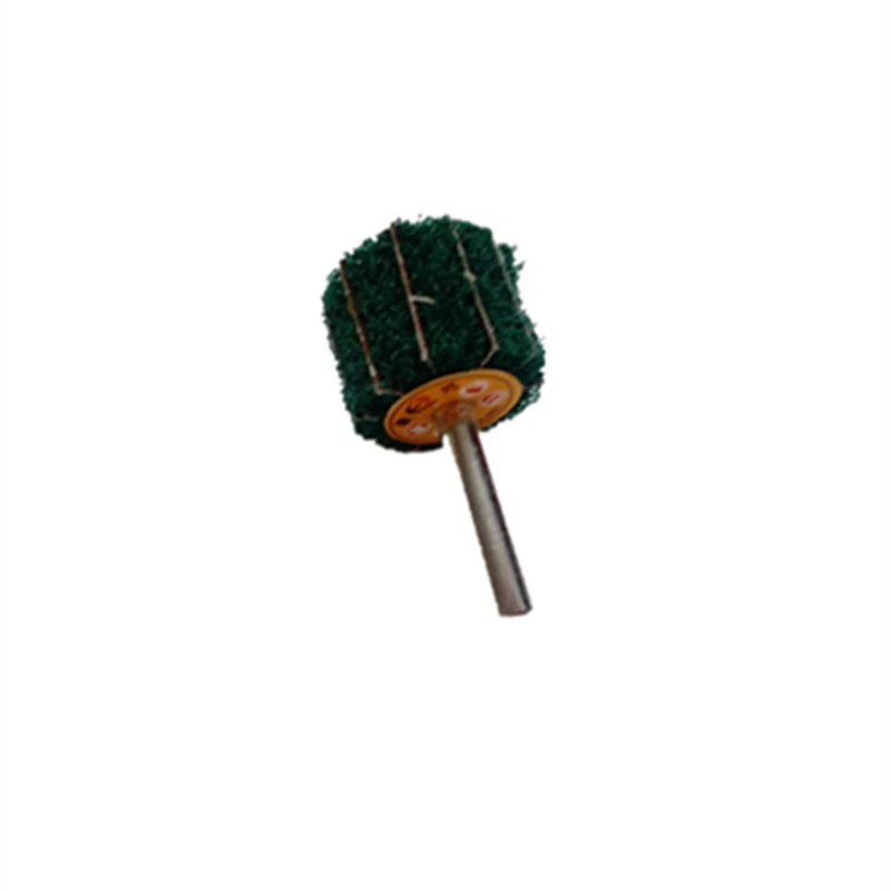 Direct sales polished stainless steel sanding handle nylon flying wing wheel grinding head scouring pad grinding head