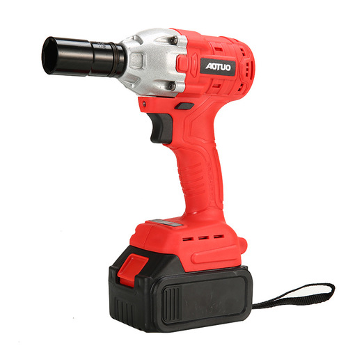 Rechargeable lithium battery wrench high torque car tire installation scaffolding wind cannon impact electric wrench wholesale