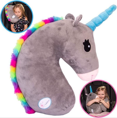 Unicorn child car Headrest - gray-unicorn-right-seat
