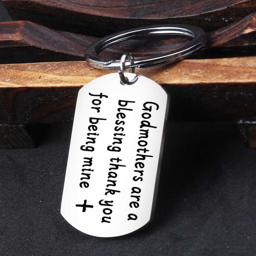 Mode Lettre Acier Inoxydable Pendentif De Sac Porte-clés display picture 2