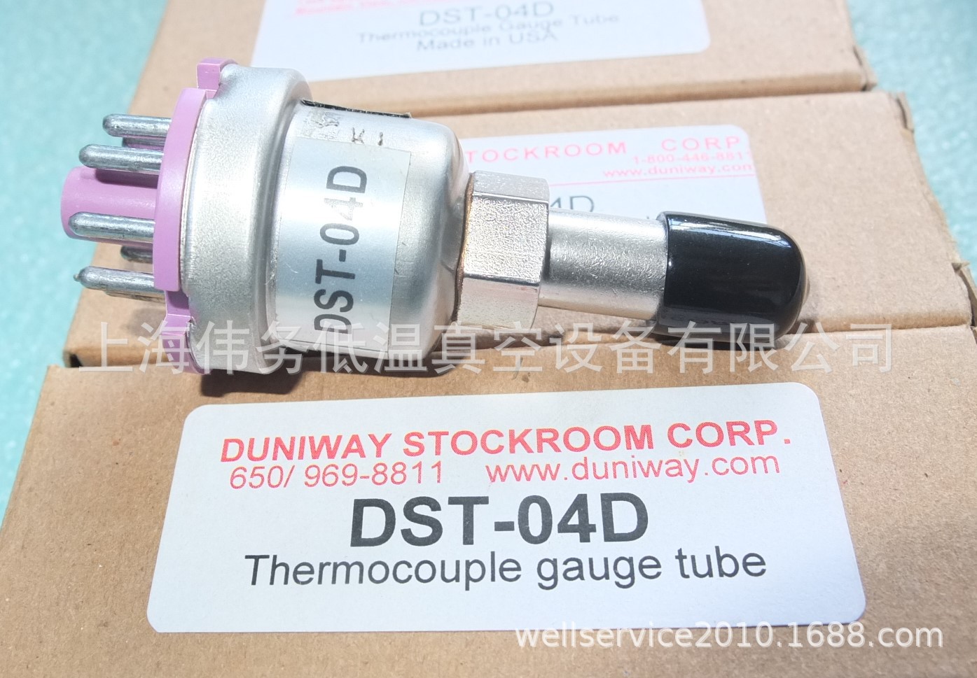 Duniway DST-04D Thermocouple Sensor Tube, 1/8" NPT Port